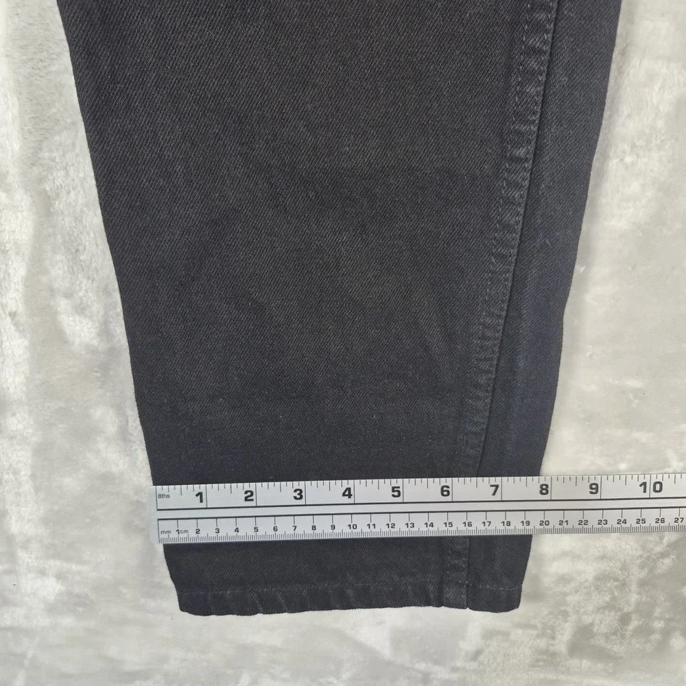 Vintage Levi's 505 Jeans Men's 32x32 Black Regular Fit Straight Orange Tab 90s